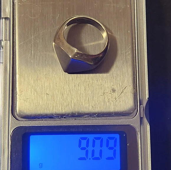 Vintage Sterling Silver Ring Size 7.5 9.9 grams - Picture 6 of 12